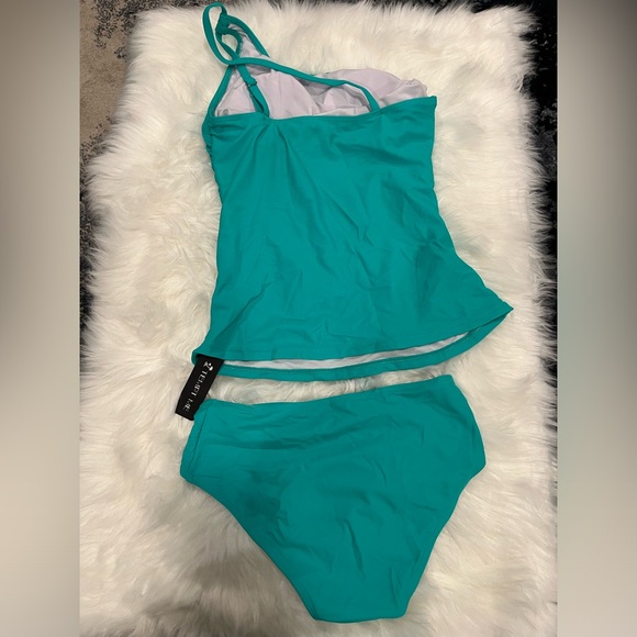 Tempt Me 2pc Tankini One Shoulder Swim Set Sz Small NWT - Picture 6 of 7